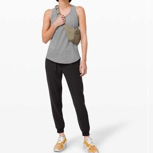 Lululemon Love Tank Pleated Tonka Stripe Black White